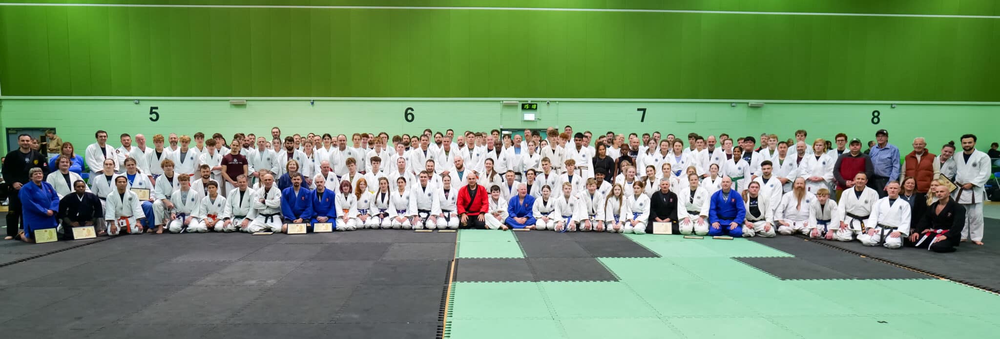Nearly 400 Taijutsu Kai members at the association's 45th annual seminar
